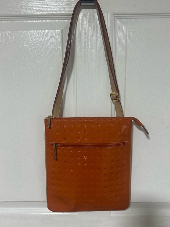Handbags - ArcadiaOrange Embossed Crossbody Shoulder Bag